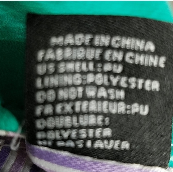 URBAN EXPRESSIONS CERTIFIED VEGAN COLOR BLOCK BAG - Picture 8 of 8